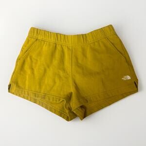The North Face Womens Shorts Large Mustard Yellow Casual Hiking Outdoor